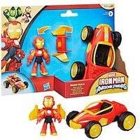 Iron Man and His Awesome Friends Marvel Iron Racer Action Figure & Toy Vehicle