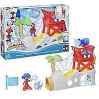 SPIDEY AND HIS AMAZING FRIENDS Marvel Toys Water-Webs Spidey Island Spider-Man Playset