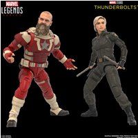 Hasbro Marvel Legends Series Yelena Belova and Red Guardian, Thunderbolts* Movie Action Figures