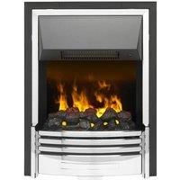 Dimplex POM20 Pomona Coal Bed Electric Fire with Remote Control Chrome