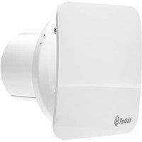 Xpelair 4" Quiet Silent Bathroom Square Extractor Fan - Humidistat & Timer