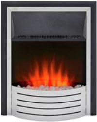 Glen Fulford 2kW Contemporary Inset Fire  Stainless Steel
