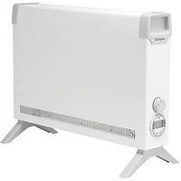 Dimplex ML2TSTIE7 2kW Convector Heater, Electric Freestanding & Wall Mountable Plug In Radiator, with Thermostat & Electronic Timer, Portable or Fixed, Quiet, Slim & Lightweight – White/Grey