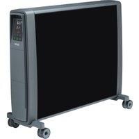 Dimplex FuturRad 3kW Portable Eco Digital Radiator, Quiet, Stylish Oil Free Smart Column Heater, Freestanding Electric Plug In Compact Electric Heater with Bluetooth, Thermostat & Timer – Black Glass