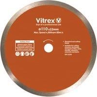 Vitrex Diamond Blade for Tile Cutters General Purpose 103409 110mm