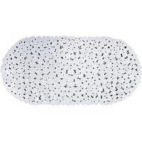 Aqualona Pebbles White Safety Bath Mat