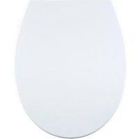 AQUALONA Thermoplast Soft Close Round Toilet Seat – Quick Hinge Release – White