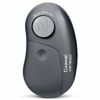 Culinare One Touch Electronic Tin Opener, Grey, Plastic/Stainless Steel, Automatic Can Opener, Battery Operated/Hands-Free Use/Magnetic Lid Removal, Batteries Not Included