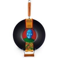 Ken Hom Classic NonStick Carbon Steel 35cm Wok Black