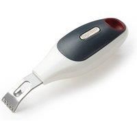 Zyliss E980089 Zester, 12.8cm/5in, Plastic/Stainless Steel, Grey/White, 2 in 1 tool to Zest Lemons/Limes/Citrus Fruit, Channel Knife for Thicker Strips, Dishwasher Safe