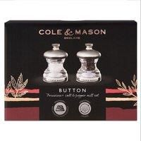 Cole & Mason Button Salt and Pepper Mill Gift Set