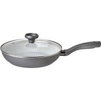 Prestige - Earth Pan - Frying Pan with Lid - 28cm - Toxin Free Ceramic Non Stick - Induction Suitable - Recycled and Recyclable Cookware - Dishwasher Safe - Easy Grip Handles - 5 Year Guarantee