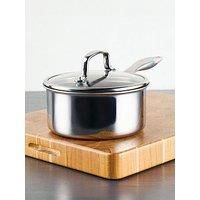 Circulon Scratch Defense Stainless Steel Saucepan with Extreme Non Stick: 16cm Saucepan with Lid, Induction & All Hob Suitable