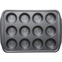 Circulon Momentum Bakeware 12 Cup Muffin Tin 0.6 mm, steel, Grey