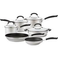 Pan Set with Glass Lids Dishwasher Safe Kitchen Cookware - Pack of 6
