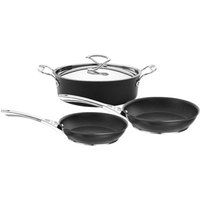 Circulon Style Hard Anodized Pan Set - Dishwasher Safe Cookware - Pack of 3