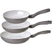 Prestige Earth Frying Pan Dishwasher Safe Non Stick Kitchen Cookware - Pack of 3