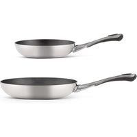 Non-Stick Tri Ply Stainless Steel 2 Piece Frying Pan Set