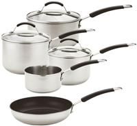 Meyer - Induction - 5-Piece Stainless Steel Cookware Set - Oven and Dishwasher Safe - 10-Year Guarantee