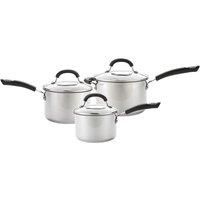 Circulon Total Stainless Steel Non-Stick Induction 3-Piece Saucepan Set