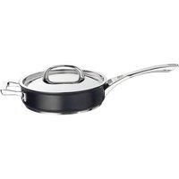 Circulon Infinite Saute Pan with Lid 24cm - Non Stick Induction Suitable Deep Frying Pan with Stainless Steel Lid, Base & Handles, Premium Dishwasher Safe, Heavy Gauge Hard Anodised Cookware