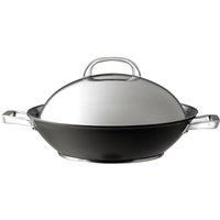 Circulon Infinite Induction Wok Non Stick 36cm - Large Wok with Stainless Steel Lid, Base & Handles, Premium Dishwasher Safe, Heavy Gauge Hard Anodised Cookware