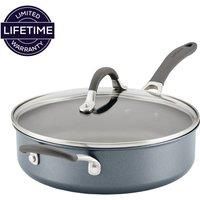 Circulon Scratch Defense Saute Pan with Lid 28cm - 4.7L Non Stick Induction Saute Pans with Extreme Non Stick, Dishwasher & Oven Safe Cookware, Graphite Pewter Finish