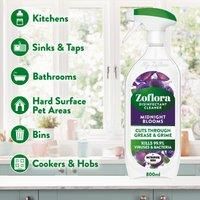Zoflora Midnight Blooms Yspray 800MI, Disinfectant Cleaner Spray, Antibacterial Surface Cleaner, Bathroom Cleaner Spray