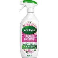 Zoflora Sweet Freesia & Jasmine Power Bathroom Spray, Removes Limescale & Soap Scum, Limescale Prevention, Antibacterial Multipurpose Cleaner, Kills 99,9% of Bacteria & Viruses, 1 x 800ml