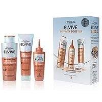 L'Oreal Paris Loreal Paris Elvive Growth Booster Set, Anti Hair Loss Shampoo, Conditioner & Serum