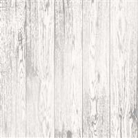 LOVE YOUR HOME METALLIC WHITE SILVER WOOD PANEL WALLPAPER FINE DECOR FD41957