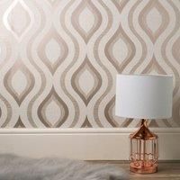 Quartz Geo Glitter Retro Design Fine Decor Wallpaper 3 Colourways