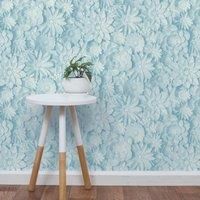 Fine Décor FD42598 Dimensions Floral Teal Wallpaper