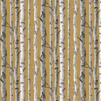 Fine Decor UK Birch Trees SW Mustard
