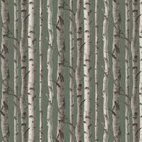 Fine Decor UK Birch Trees SW Hunter Green