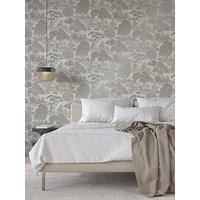Fine Decor Zen Silver Wallpaper FD43441 - Line Drawing Nature Willow Trees