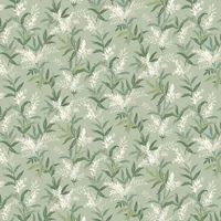 Olivia Floral Wallpaper 5907 Green Painterly Flowers Metallic Sheens Belgravia