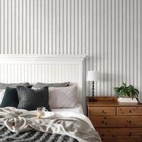 Narrow Wooden Slat Panel Wallpaper