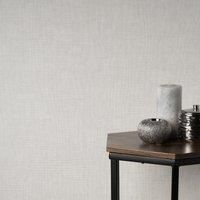 Fine Decor Milano 9 Texture Ivory Wallpaper M95621 - Plain Hessian Effect