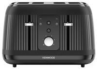 Kenwood Dawn Toaster, 4 Slot Toaster, Reheat, 5 Browning Settings, Defrost and Cancel Functions, Pull Crumb Tray, TFP09.£000BK, 1800W, Midnight Black
