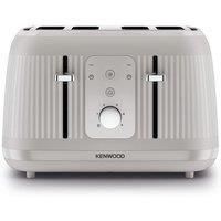 Kenwood Dawn Toaster, 4 Slot Toaster, Reheat, 5 Browning Settings, Defrost and Cancel Functions, Pull Crumb Tray, TFP09.£000CR, 1800W, Oatmeal Cream
