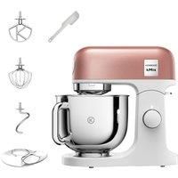 Kenwood kMix Editions KMX760API Kitchen Machine, 5 l Stainless Steel Bowl, Safe-Use Safety System, Metal Casing, 1000 Watts, incl. 3-Piece Patisserie Set and Splash Guard, Apricot Pink