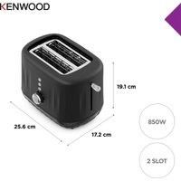 TCP06.000BK Ripple Collection 2 Slot Toaster - Black