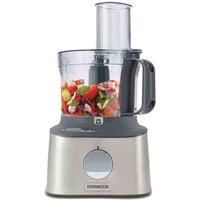 Kenwood Multipro Compact+ FDM312 SS, 5-in-1 Compact Food Processor, Stainless Steel, 2.1 L Capacity, digital weighing scale, Jug Blender, Spicemill, Smoothie Blender, 800 W
