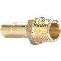 Hep2O Plastic Push-Fit Adapting Keyless Spigot Male Coupler 15mm x 1/2" (339RE)
