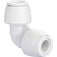 Hep2O Plastic Push-Fit Equal 90 Keyless Elbow 10mm (763RE)