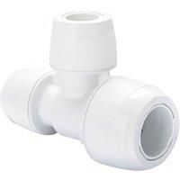 Hep2O Plastic Push-Fit Reducing Keyless Tee 22mm x 15mm x 15mm (393RE)