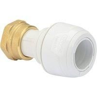 Hep2O Plastic Push-Fit Straight Keyless Tap Connector 22mm x 3/4" (564RE)
