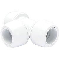Hep2O Plastic Push-Fit Equal Keyless Tee 28mm (103RE)