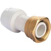 Hep2O Plastic Push-Fit Straight Keyless Tap Connector 15mm x 3/4" (361RE)